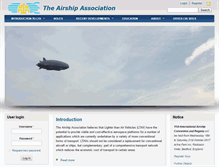Tablet Screenshot of airship-association.org